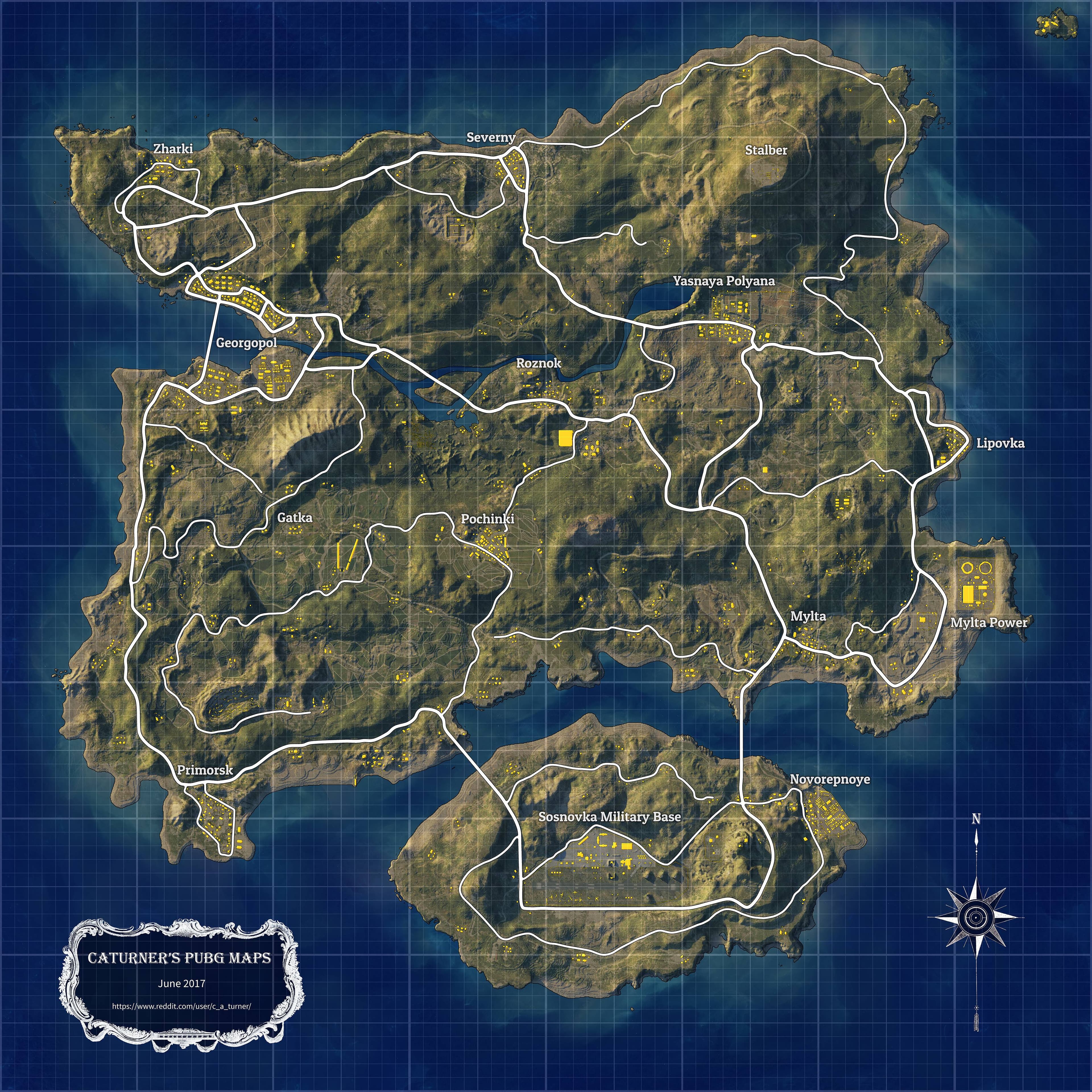 Erangel career map